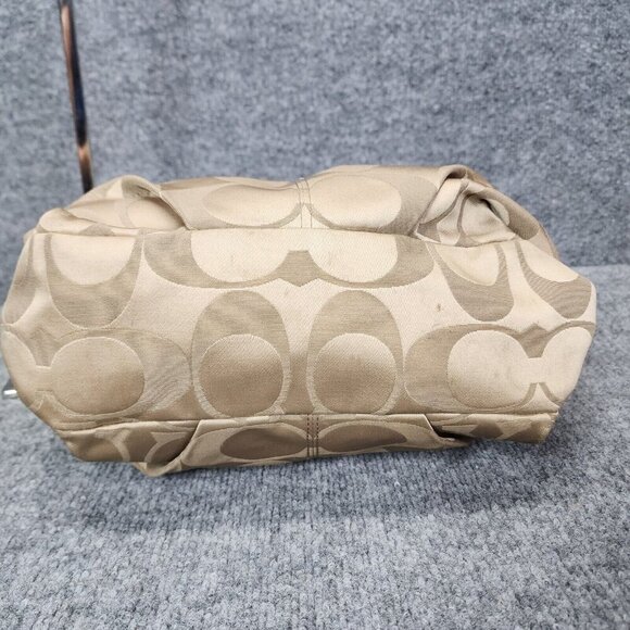 Coach Brooke F17183 Brown Sateen Signature Shoulder Bag Chain Straps F17183 - Picture 14 of 16